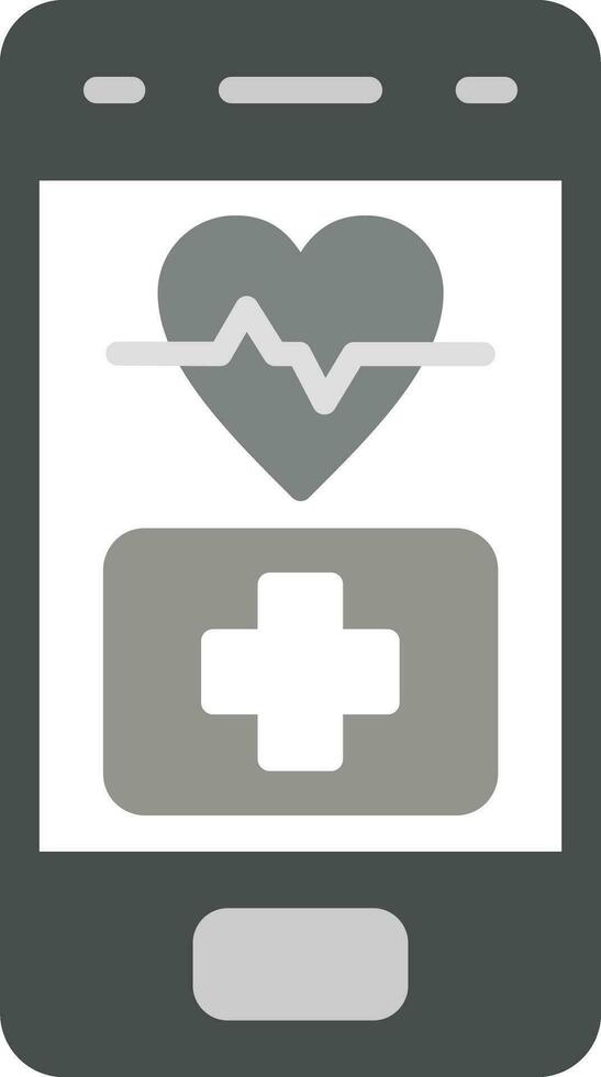 medicinsk app vektor ikon