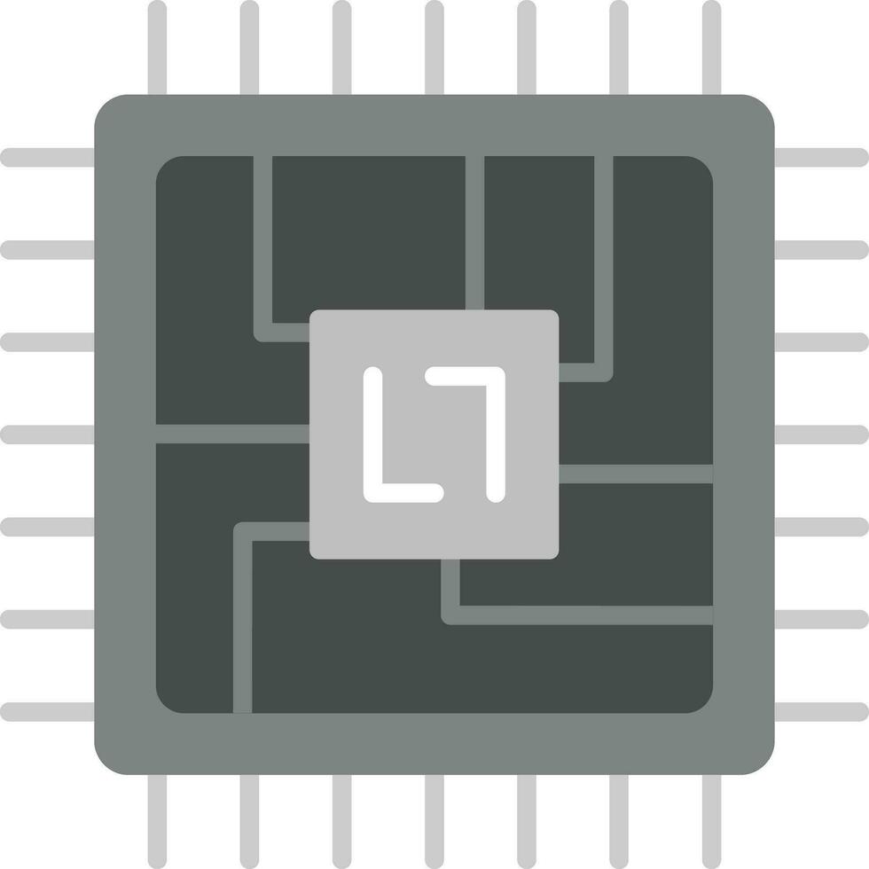 Mikrochip-Vektorsymbol vektor