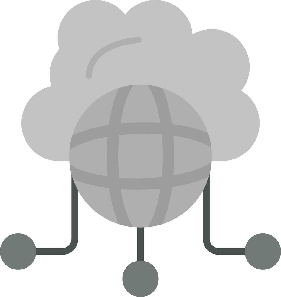 Cloud-Netzwerk-Vektor-Symbol vektor