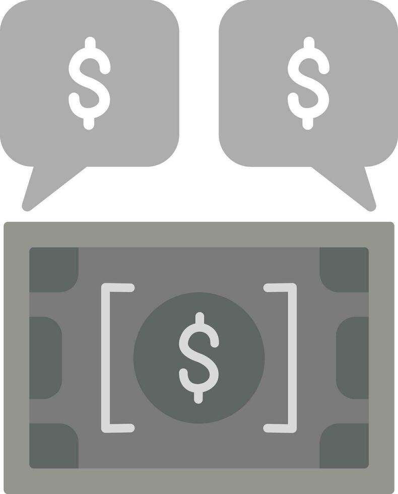 Geld Diskussion Vektor Symbol