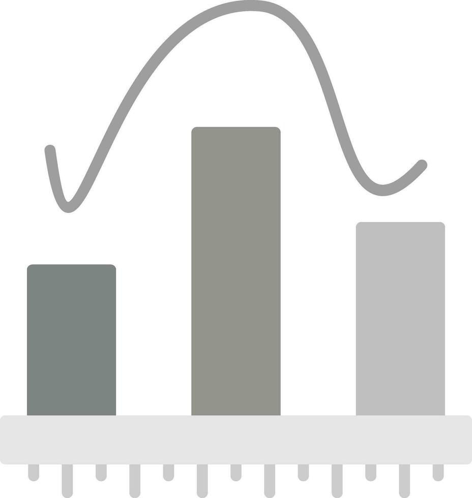 histogram vektor ikon