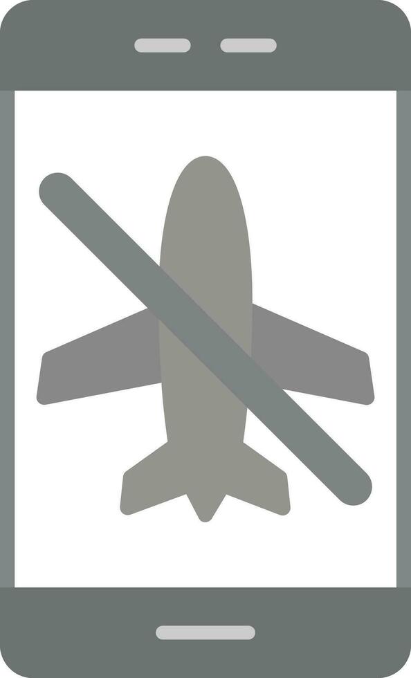 Flugzeug Modus inaktiv Vektor Symbol