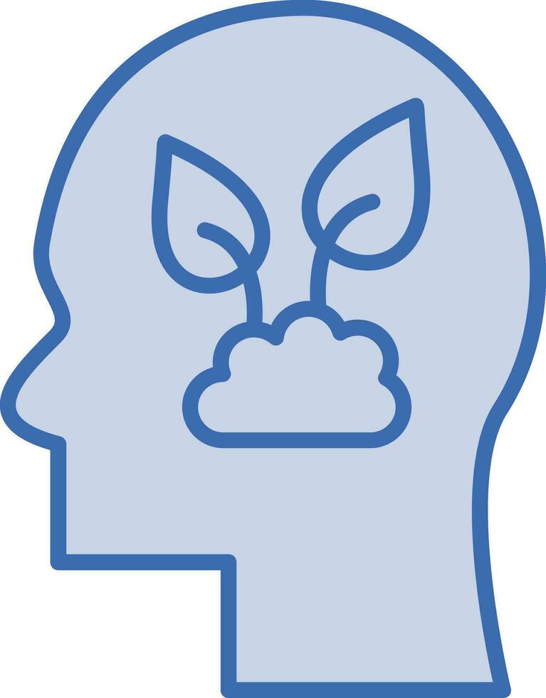 mental Wachstum Vektor Symbol