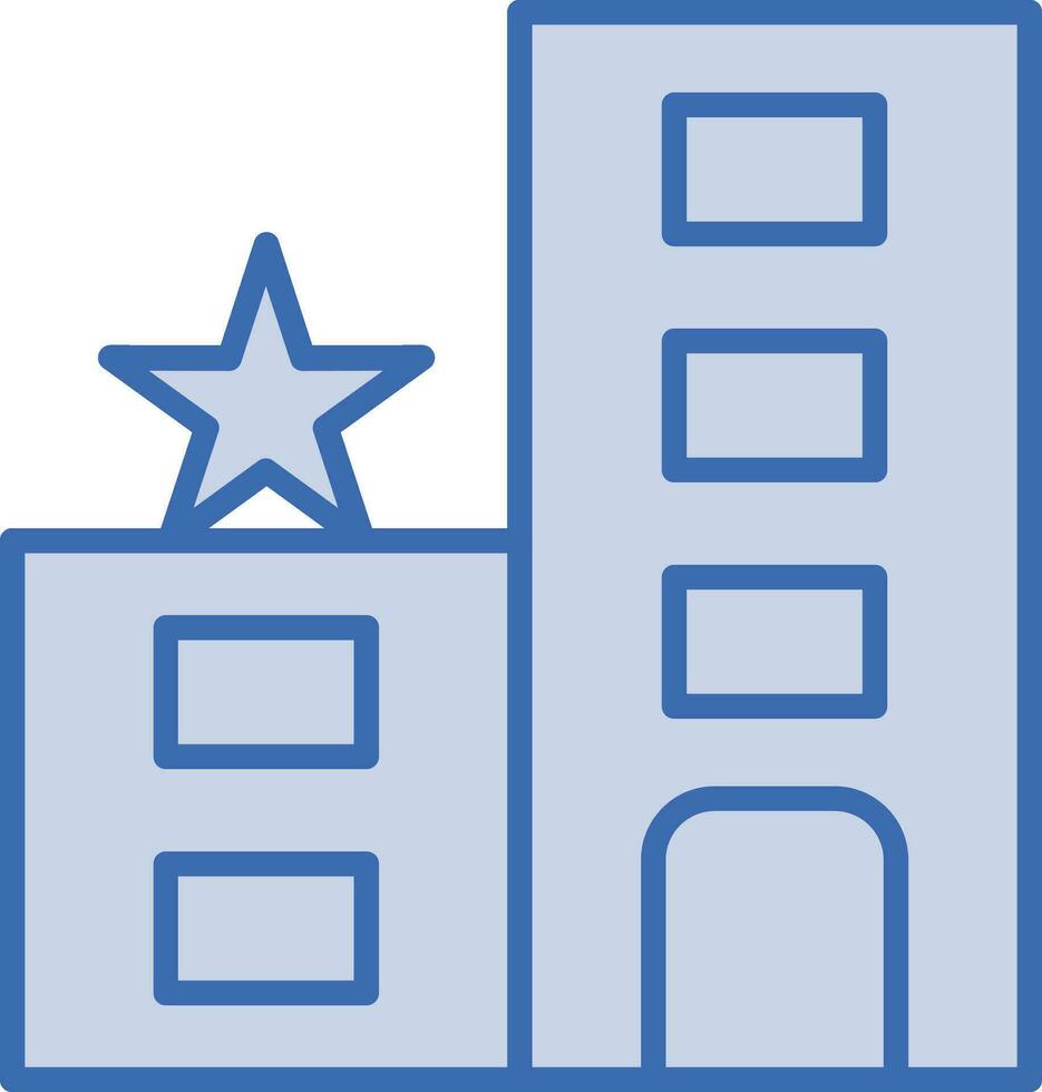 1 Star Hotel Vektor Symbol