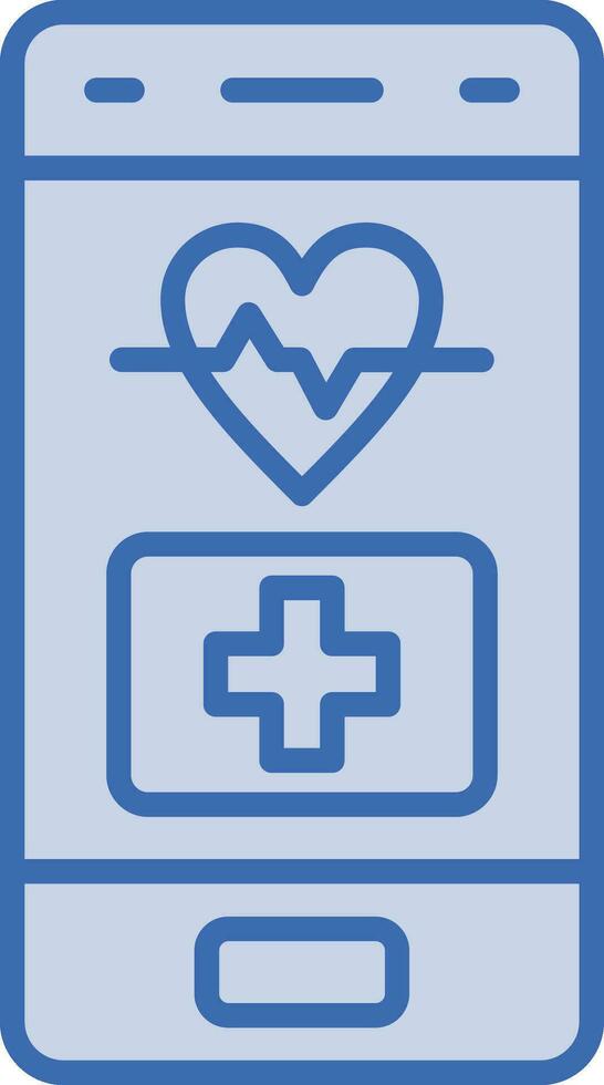 medicinsk app vektor ikon