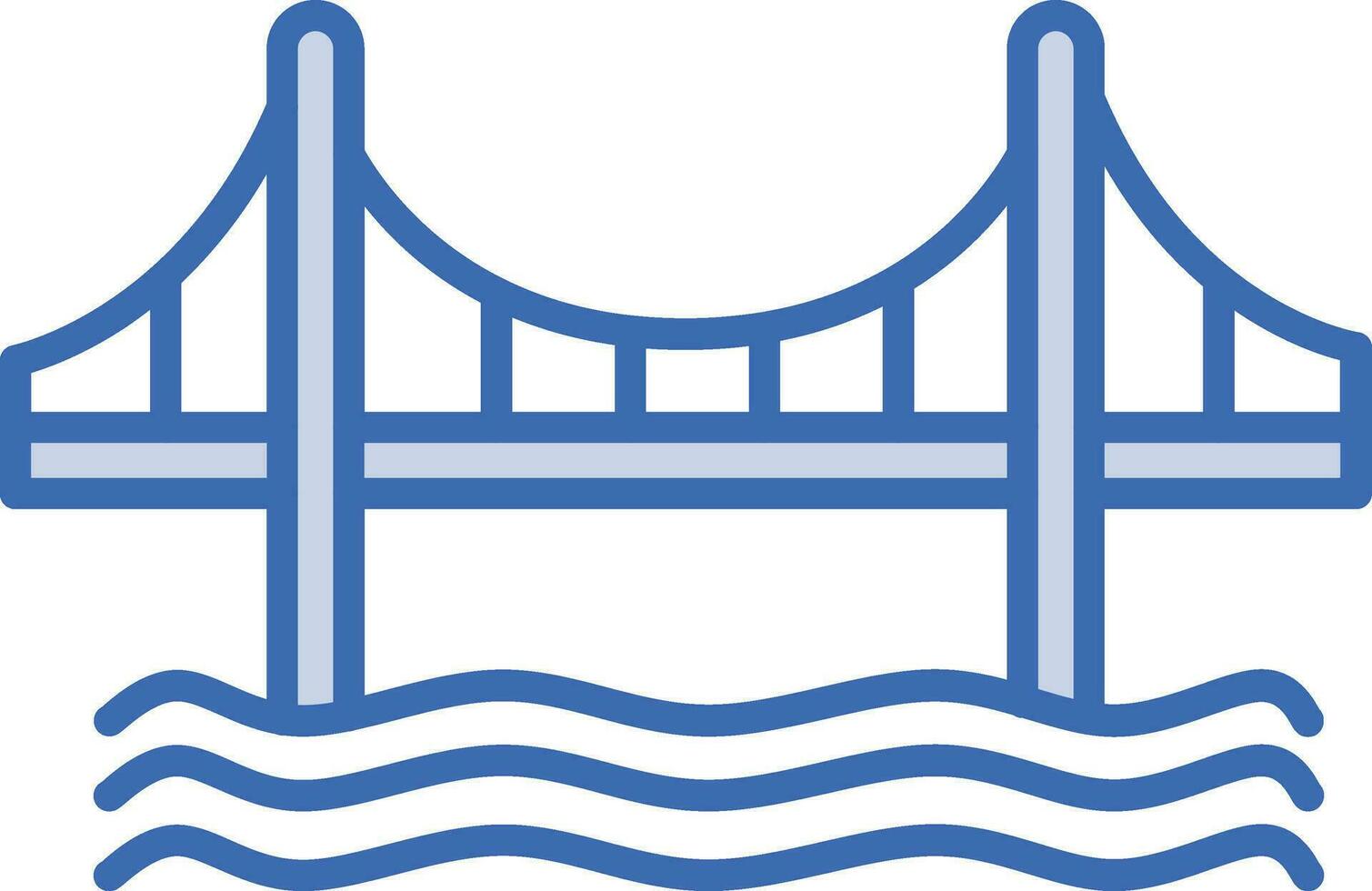 gyllene Port bro vektor ikon