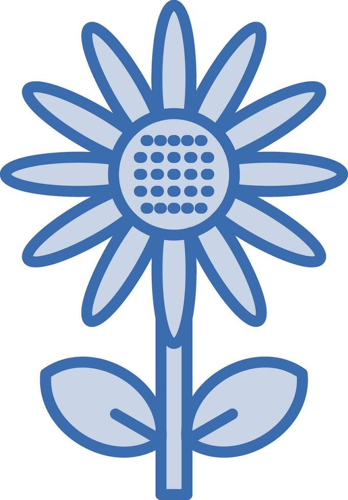 Symbol für Sonnenblumenvektor vektor