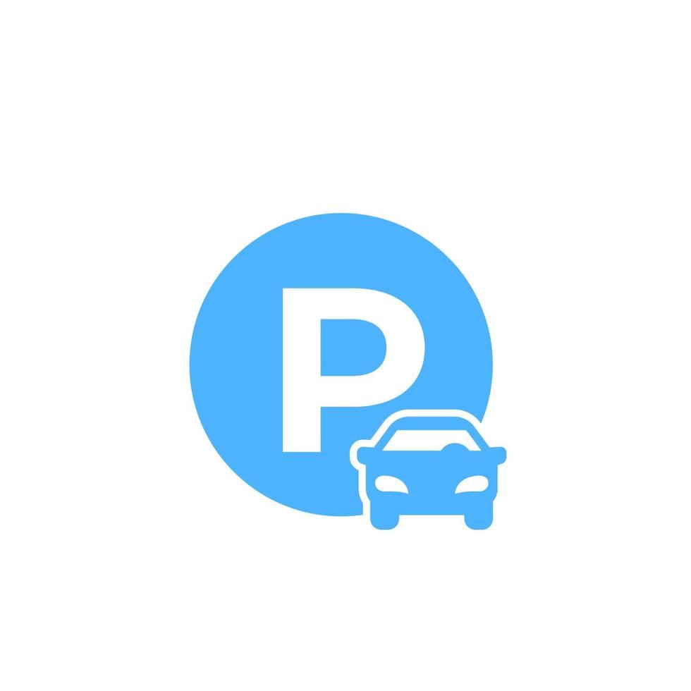 Parkplatz-Vektor-Symbol vektor