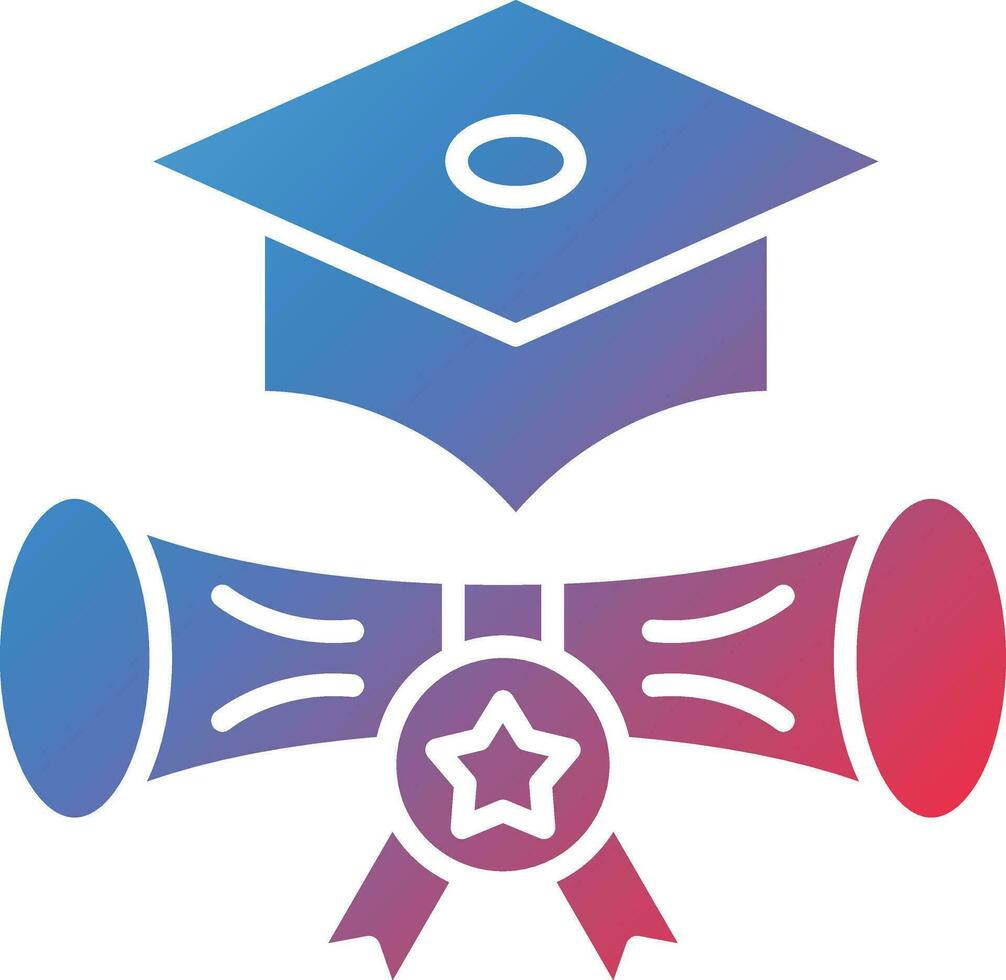 Junggeselle Grad Vektor Symbol