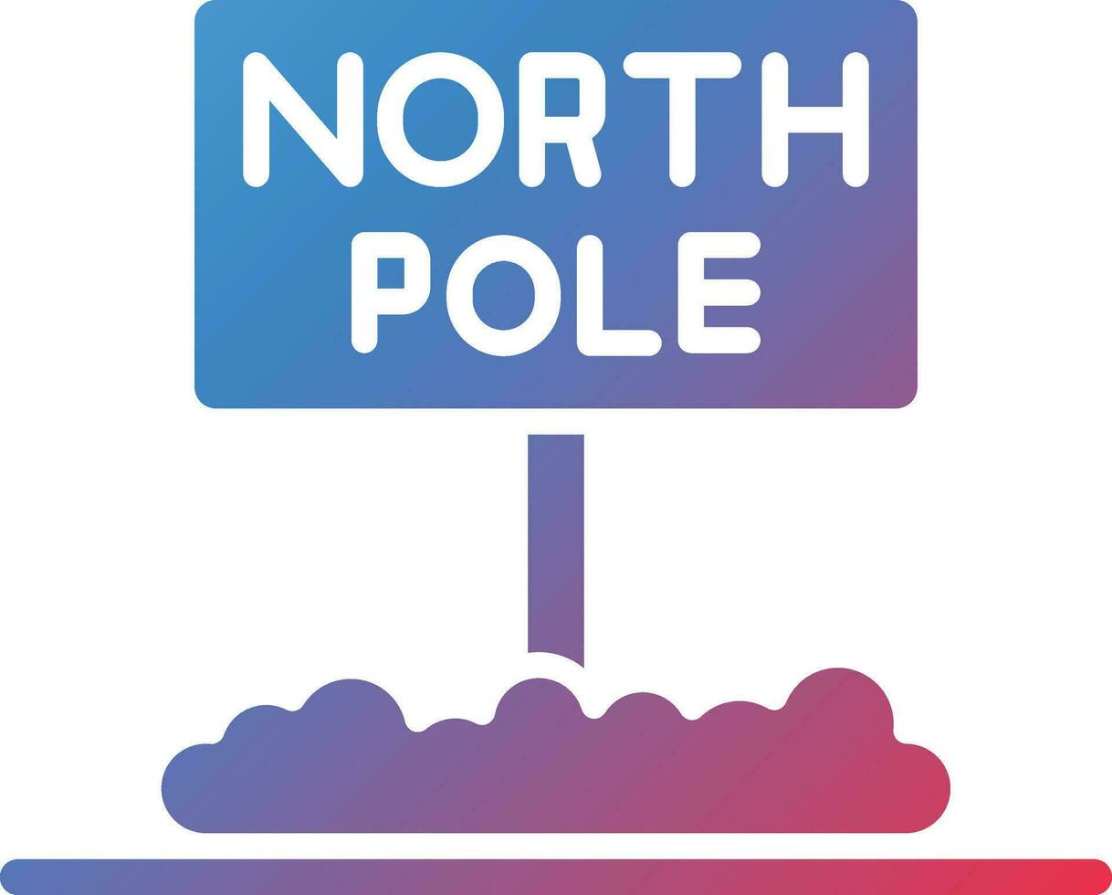 Norden Pole Vektor Symbol