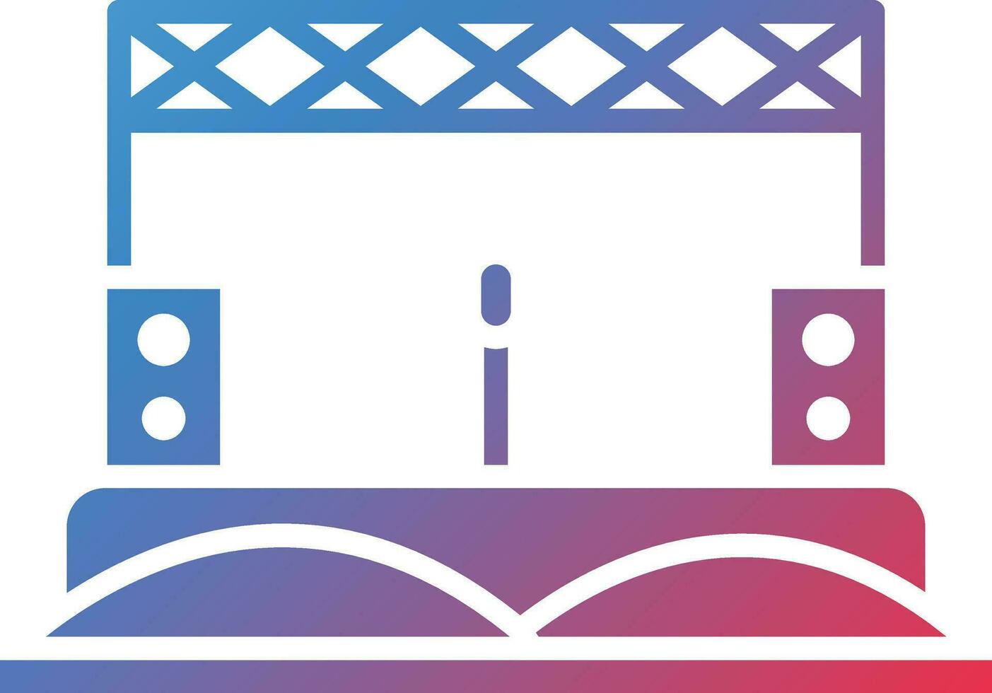 öken- musik festival vektor ikon