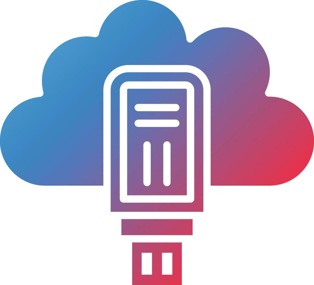 Wolke USB Vektor Symbol