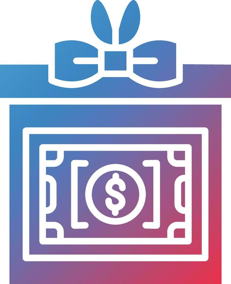 Geld Geschenk Vektor Symbol
