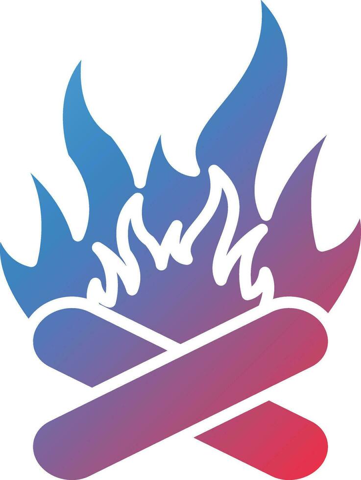 Lagerfeuer-Vektor-Symbol vektor