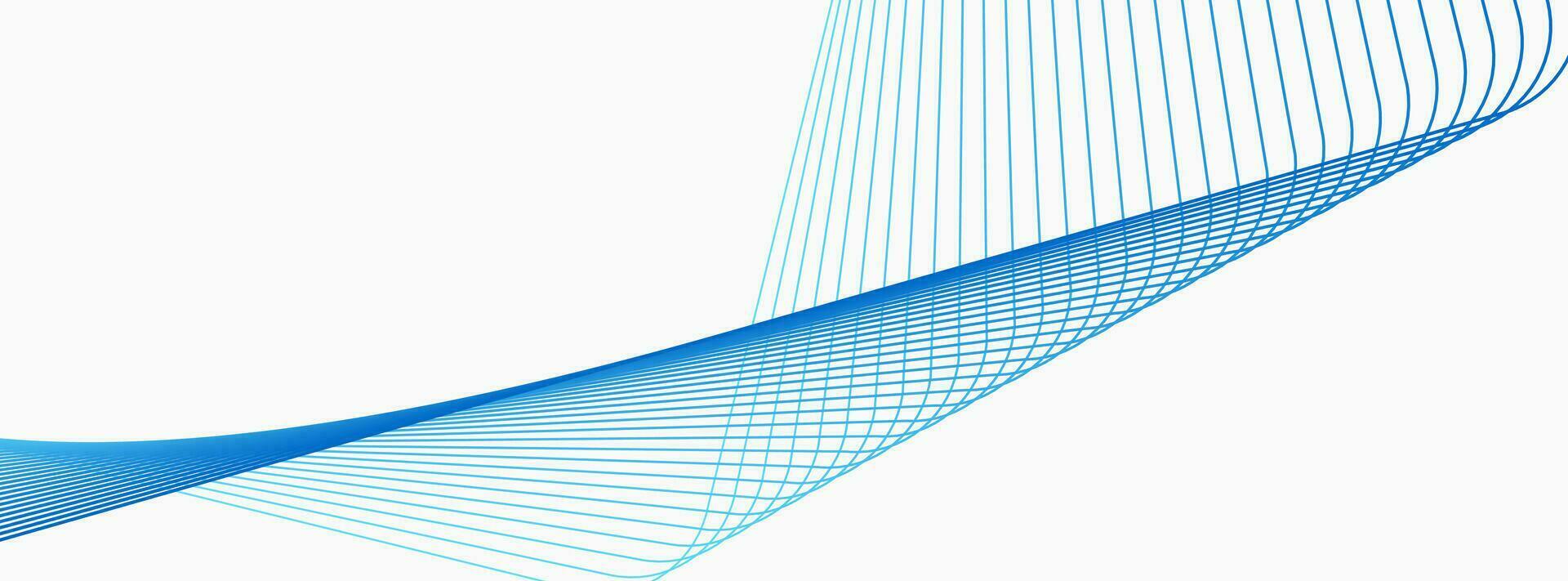Blau Weiß minimal Linien abstrakt futuristisch Technik Hintergrund vektor