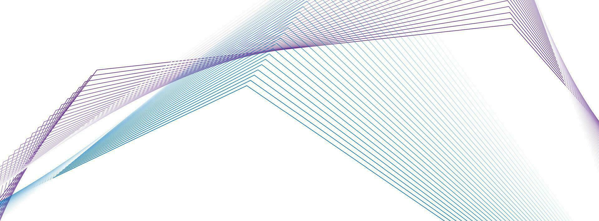 Blau violett minimal Linien abstrakt futuristisch Technik Hintergrund vektor