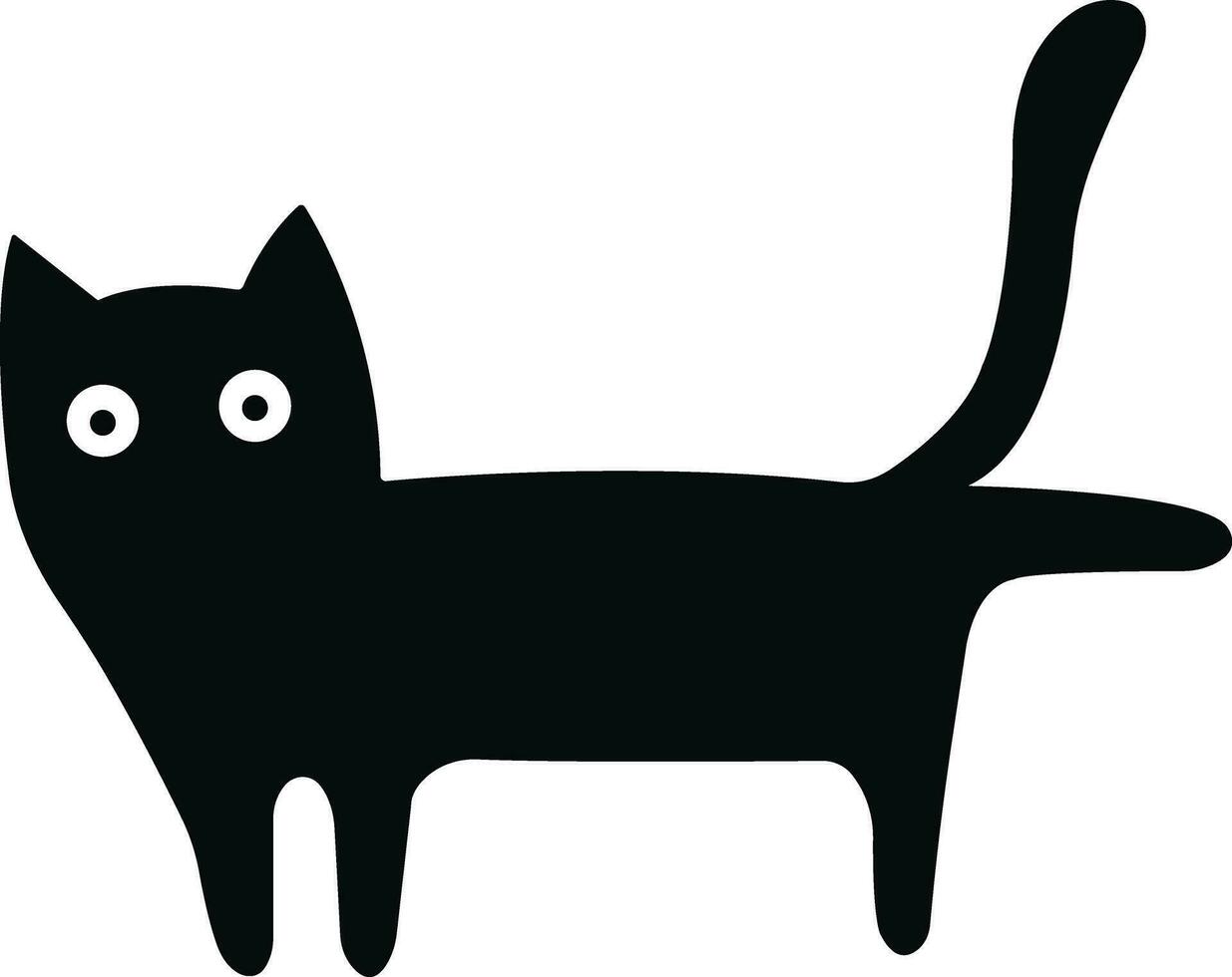 katt ikon i platt trendig stil. isolerat på transparent bakgrund. katt silhuett tecken symbol. mobil begrepp och webb design. hus djur symbol logotyp vektor grafik