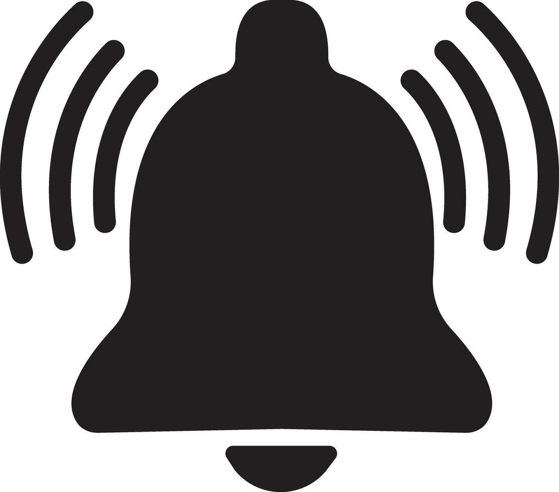 Benachrichtigung Glocke Symbol im eben isoliert auf transparent Hintergrund eingehend Posteingang Botschaft. Show Neu Botschaft Benachrichtigung Klingeln Glocke, Uhr und Smartphone, Alarm aufmerksam. Vektor zum Apps Webseite