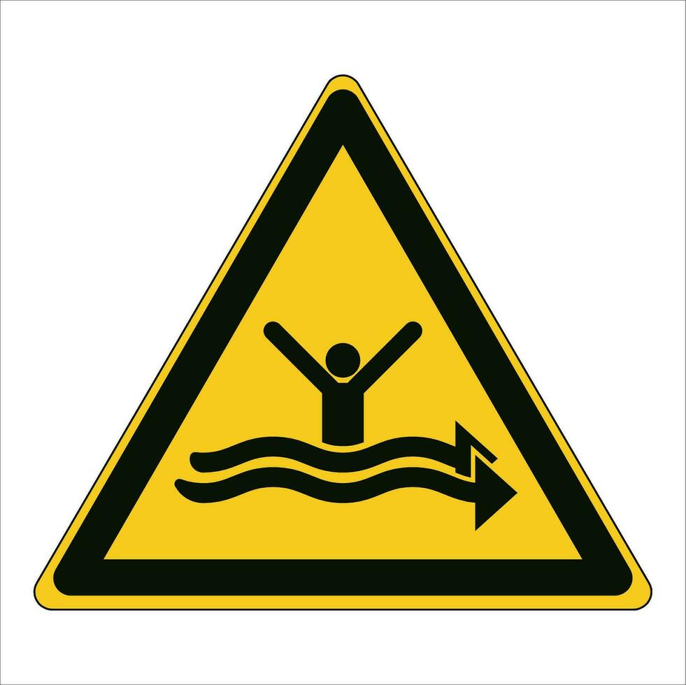 iso 7010 Eingetragen Sicherheit Zeichen Symbol Piktogramm Warnungen Vorsicht Achtung stark Ströme vektor