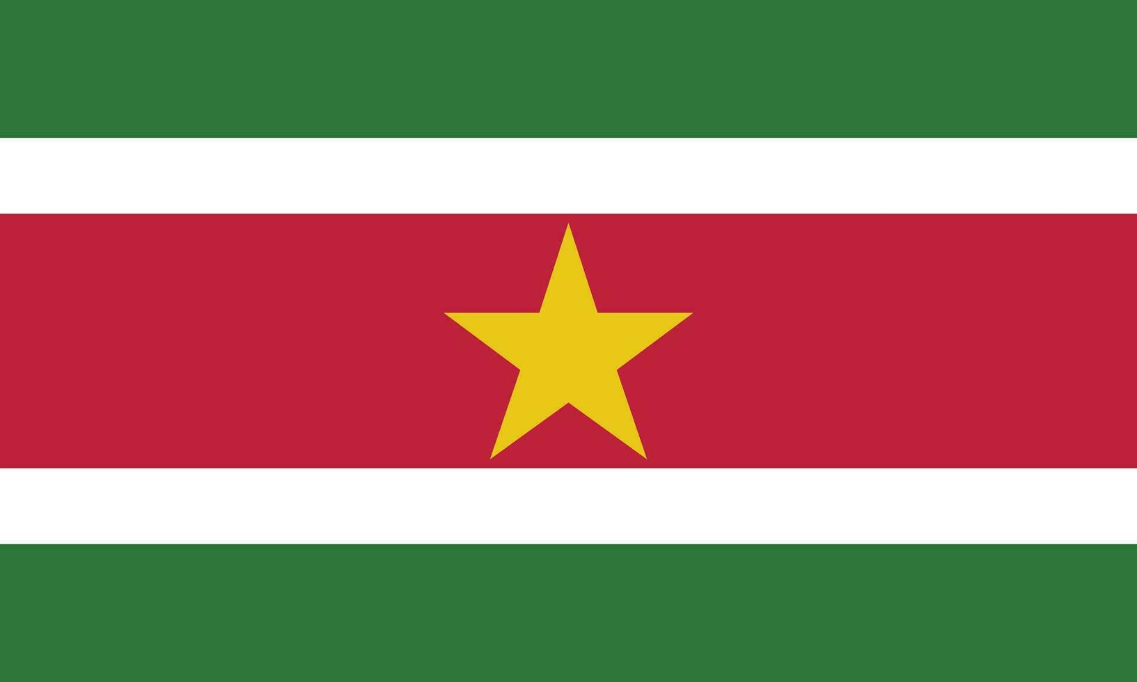 eben Illustration von suriname Flagge. suriname Flagge Design. vektor