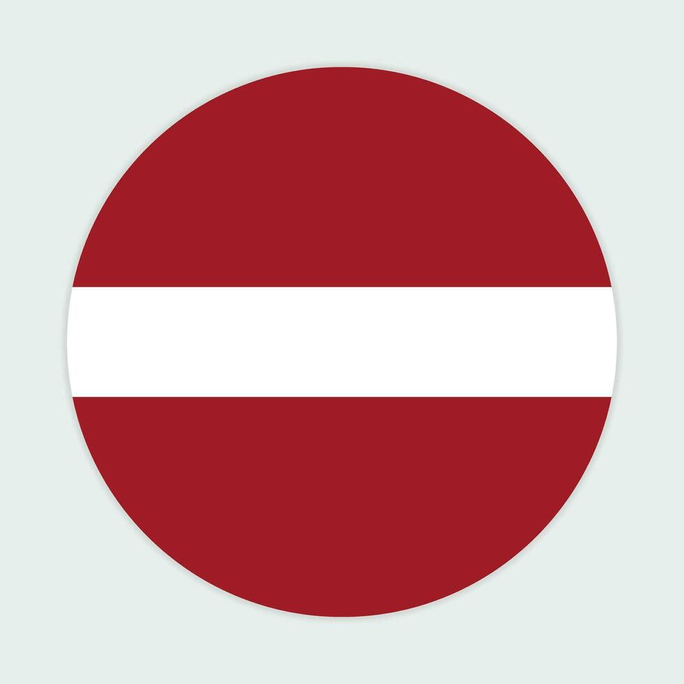 lettland flagga vektor ikon design. lettland cirkel flagga. runda av lettland flagga.