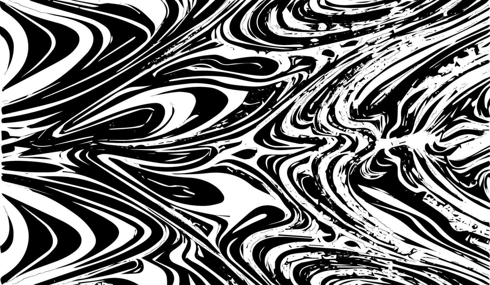 abstrakt schwarz und Weiß Design mit wirbelt vektor