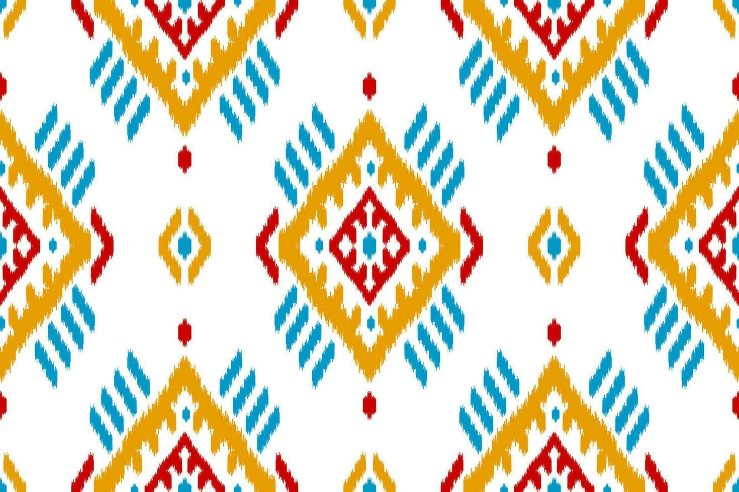 etnisk ikat sömlös mönster i stam. amerikansk, mexikansk stil. aztec geometrisk prydnad skriva ut. vektor