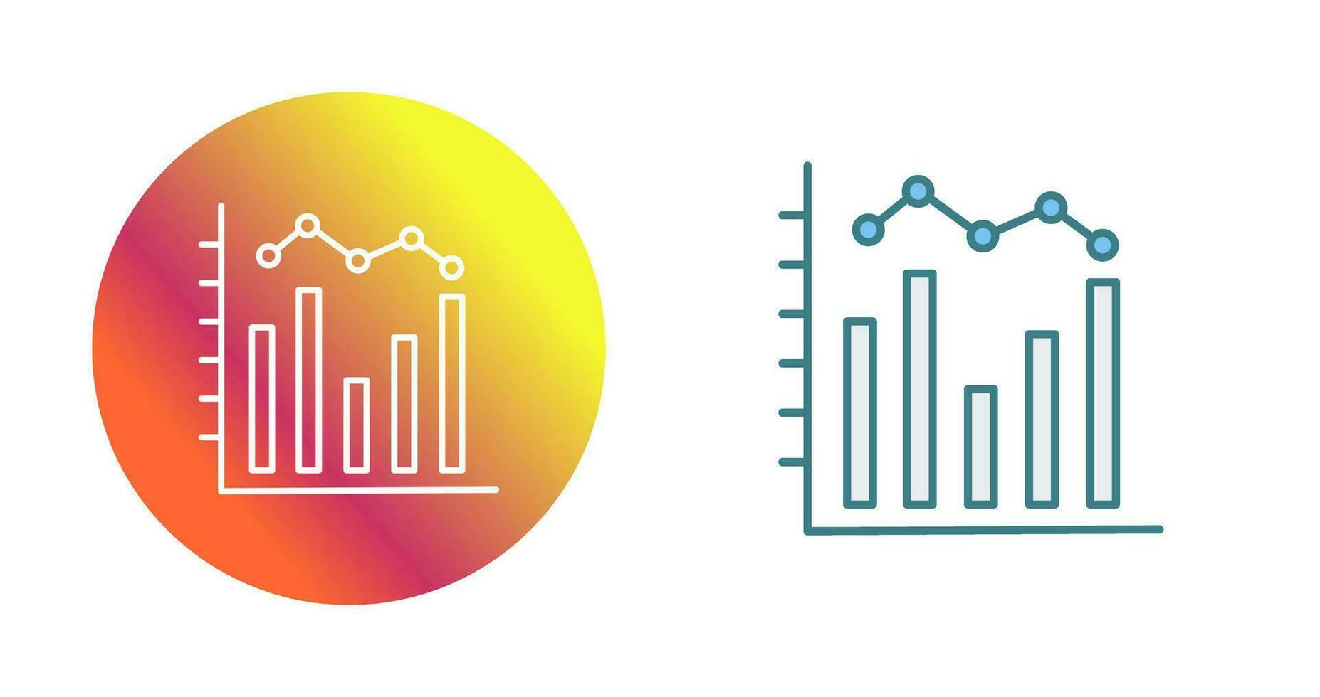 histogram vektor ikon