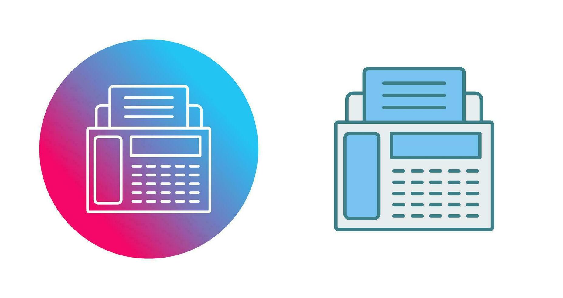 Vektorsymbol für Faxgerät vektor