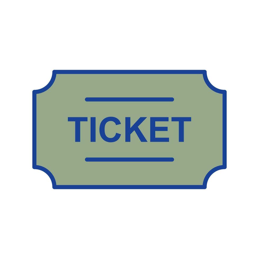 Ticket-Vektor-Symbol vektor