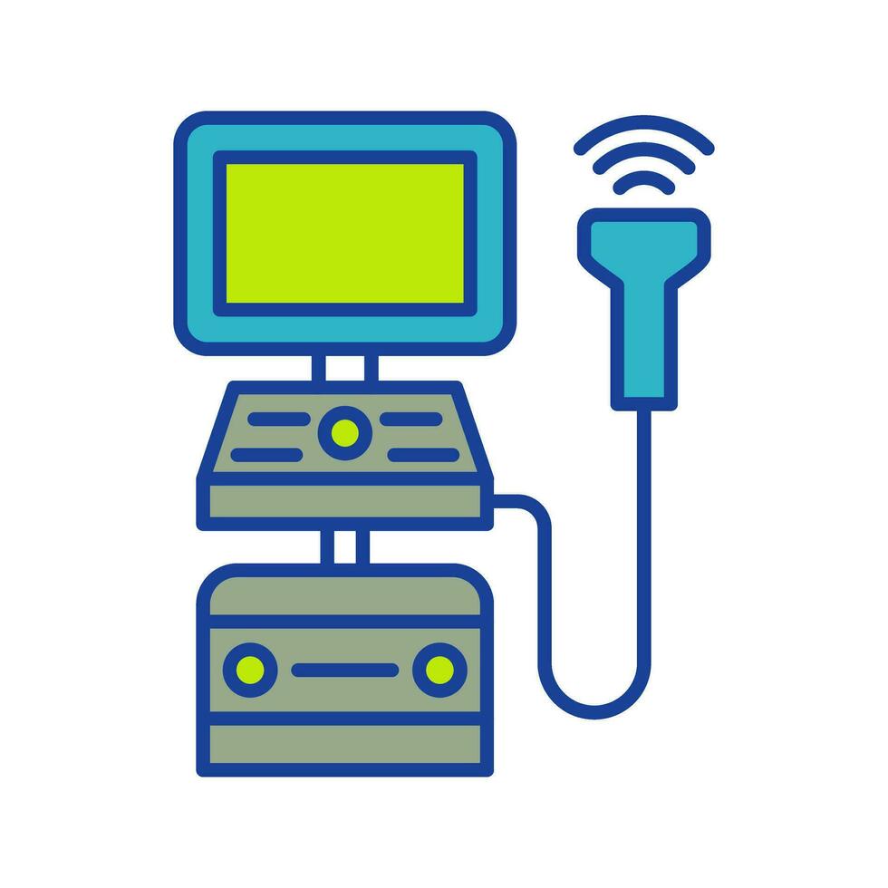 Vektorsymbol für Ultraschallgerät vektor