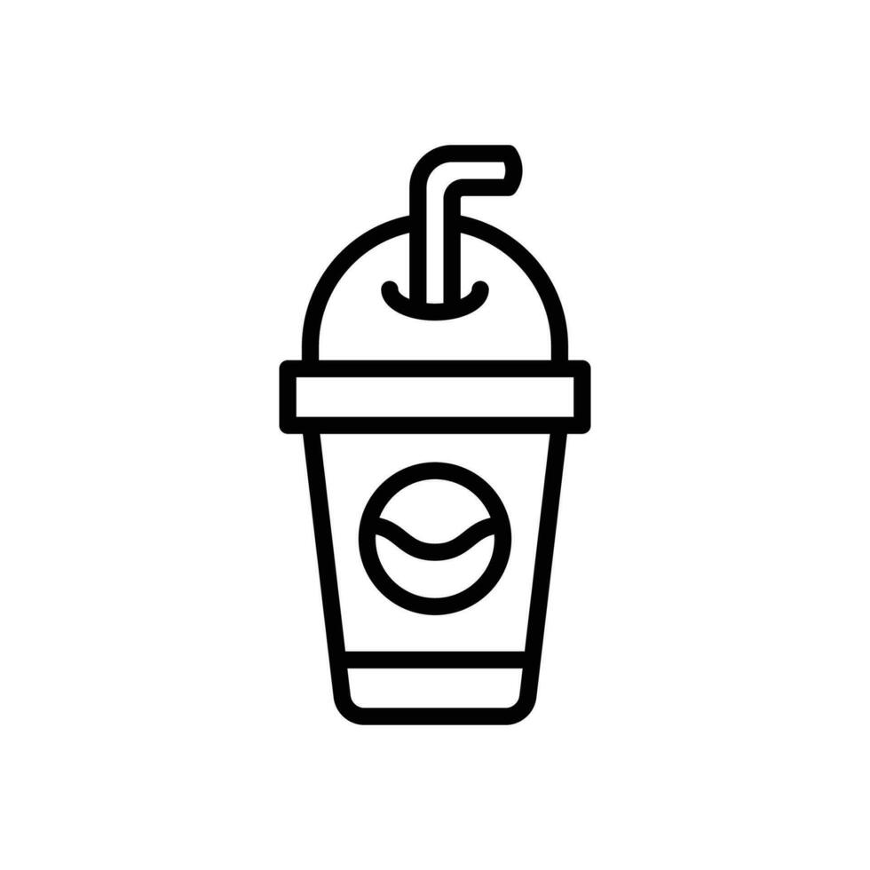 Sanft trinken Linie Symbol. Vektor Symbol zum Ihre Webseite, Handy, Mobiltelefon, Präsentation, und Logo Design.