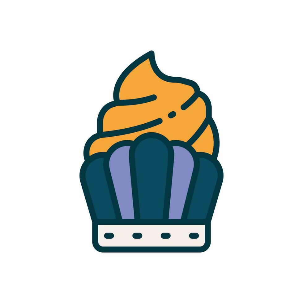 muffin fylld Färg ikon. vektor ikon för din hemsida, mobil, presentation, och logotyp design.