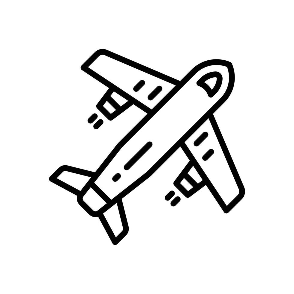 Flugzeug Linie Symbol. Vektor Symbol zum Ihre Webseite, Handy, Mobiltelefon, Präsentation, und Logo Design.