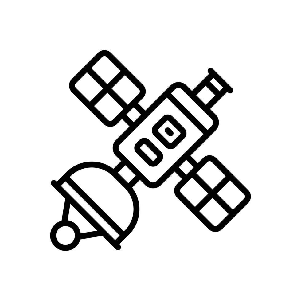 Satellit Linie Symbol. Vektor Symbol zum Ihre Webseite, Handy, Mobiltelefon, Präsentation, und Logo Design.