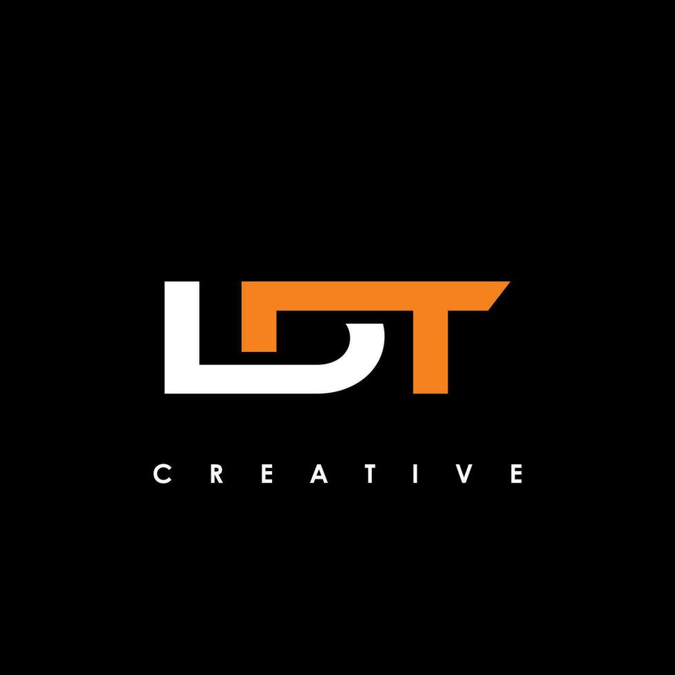 ldt Brief Initiale Logo Design Vorlage Vektor Illustration