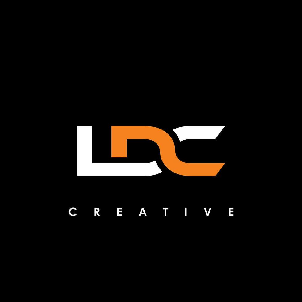 ldc Brief Initiale Logo Design Vorlage Vektor Illustration