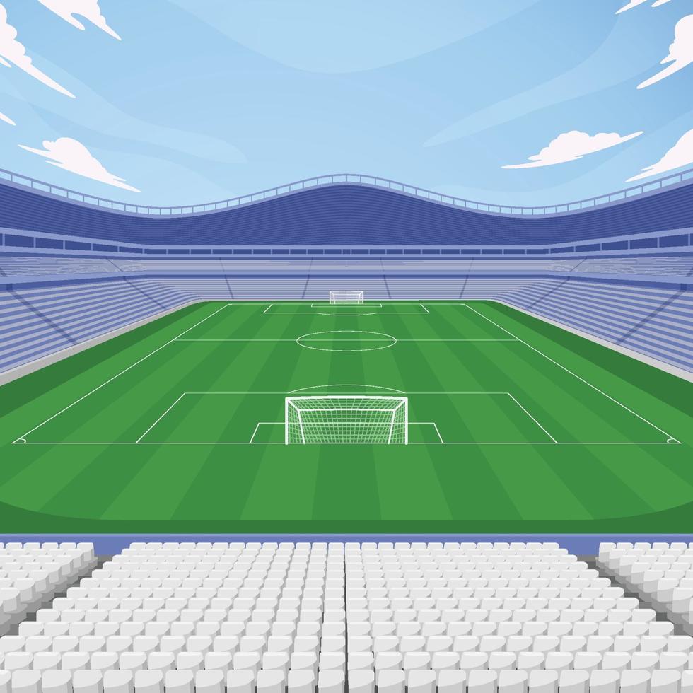Fußballstadion Hintergrund vektor
