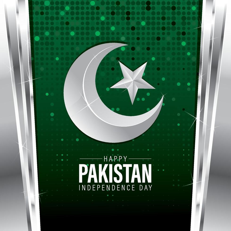 Konzept für den Tag der Unabhängigkeit von Pakistan vektor