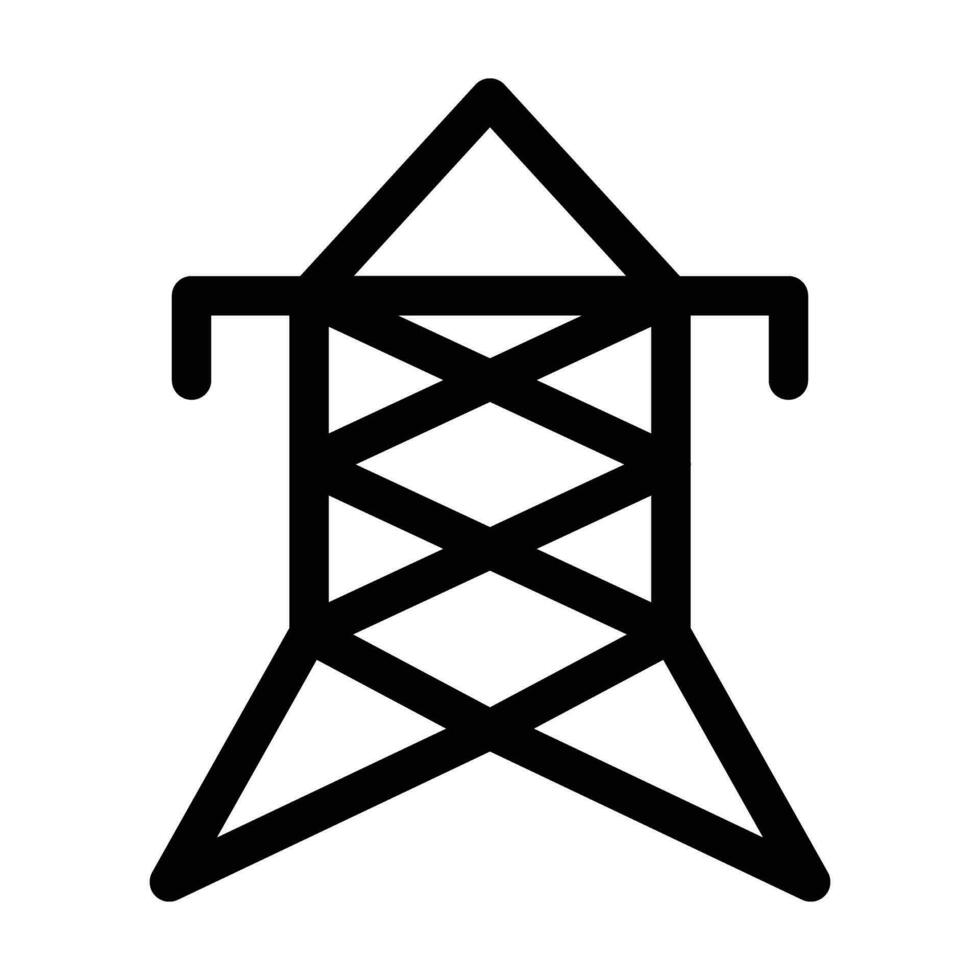 elektrisch Turm Vektor Glyphe Symbol zum persönlich und kommerziell verwenden.