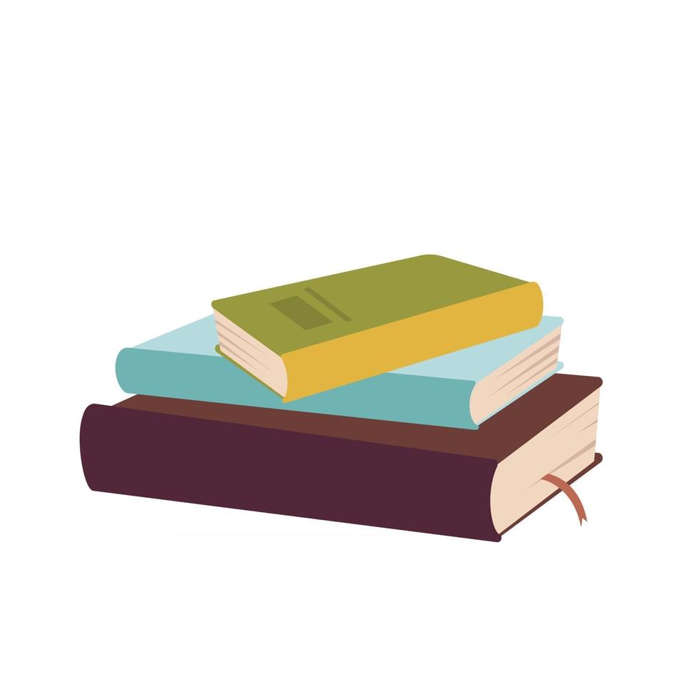 Bücher zum Lesen, Lernen und Entspannen. Material für die Schule. vektor