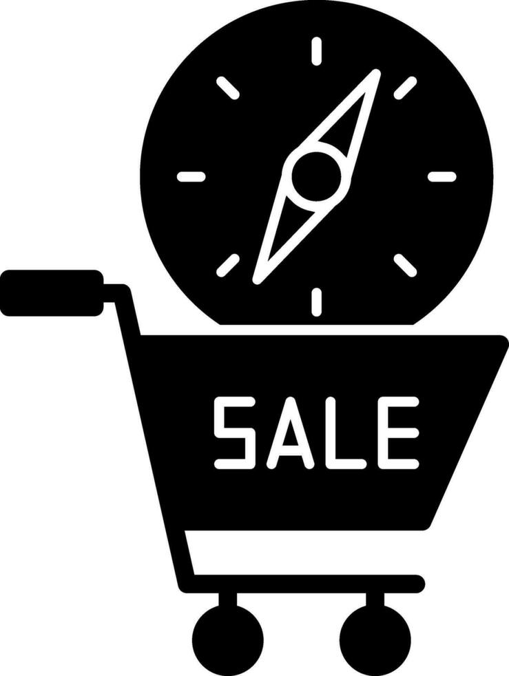 Einkaufen Verkauf Kompass Vektor Symbol Design