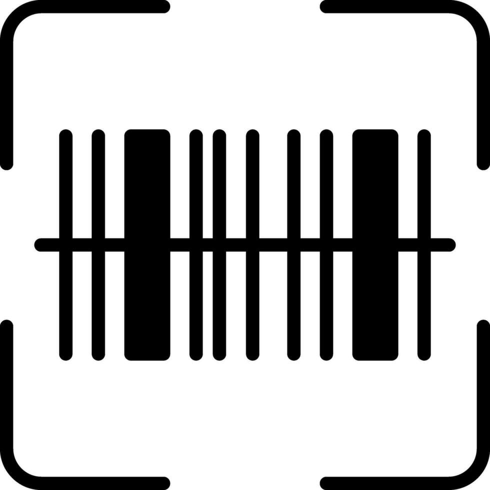 Barcode Scanner Vektor Symbol Design