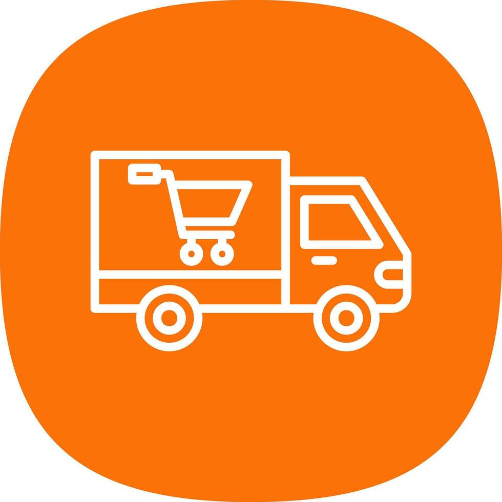 Einkaufen Lieferung LKW Vektor Symbol Design