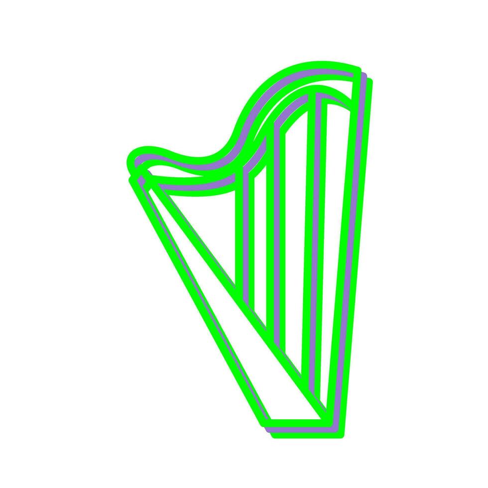 Symbol für Harfenvektor vektor