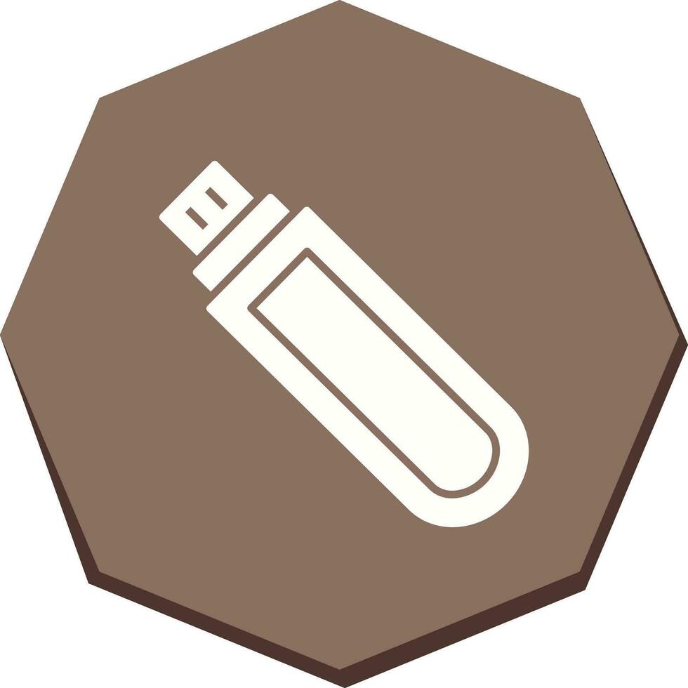 Einzigartiges Vektorsymbol für USB-Laufwerk vektor