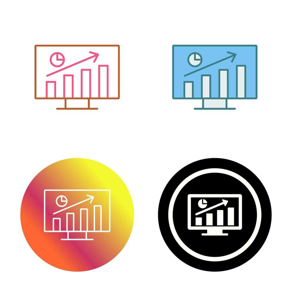 Statistik-Vektorsymbol vektor