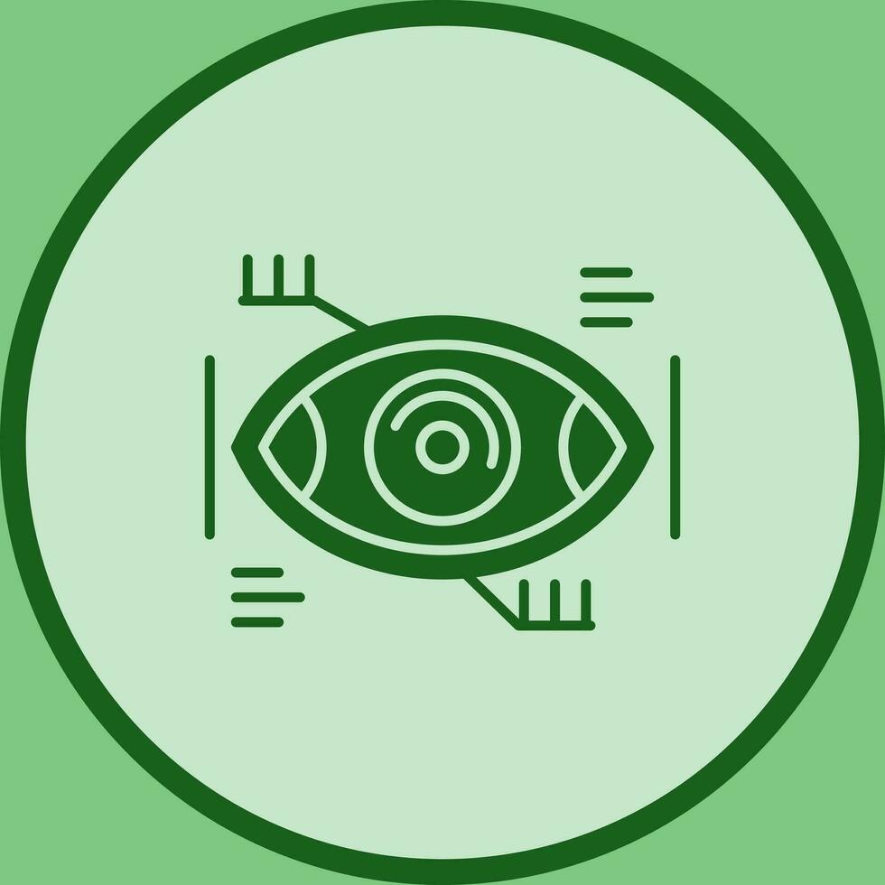 Vektorsymbol für die Augenerkennung vektor