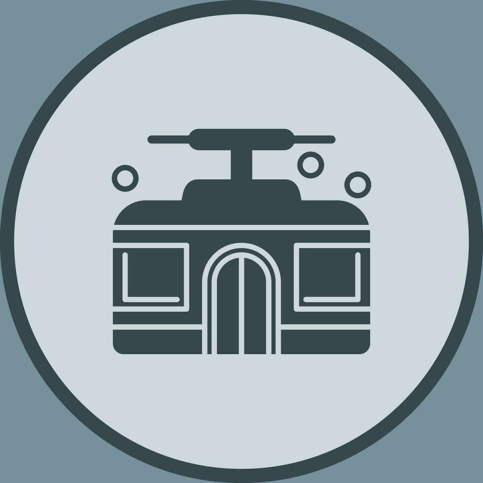 Seilbahn-Vektor-Symbol vektor