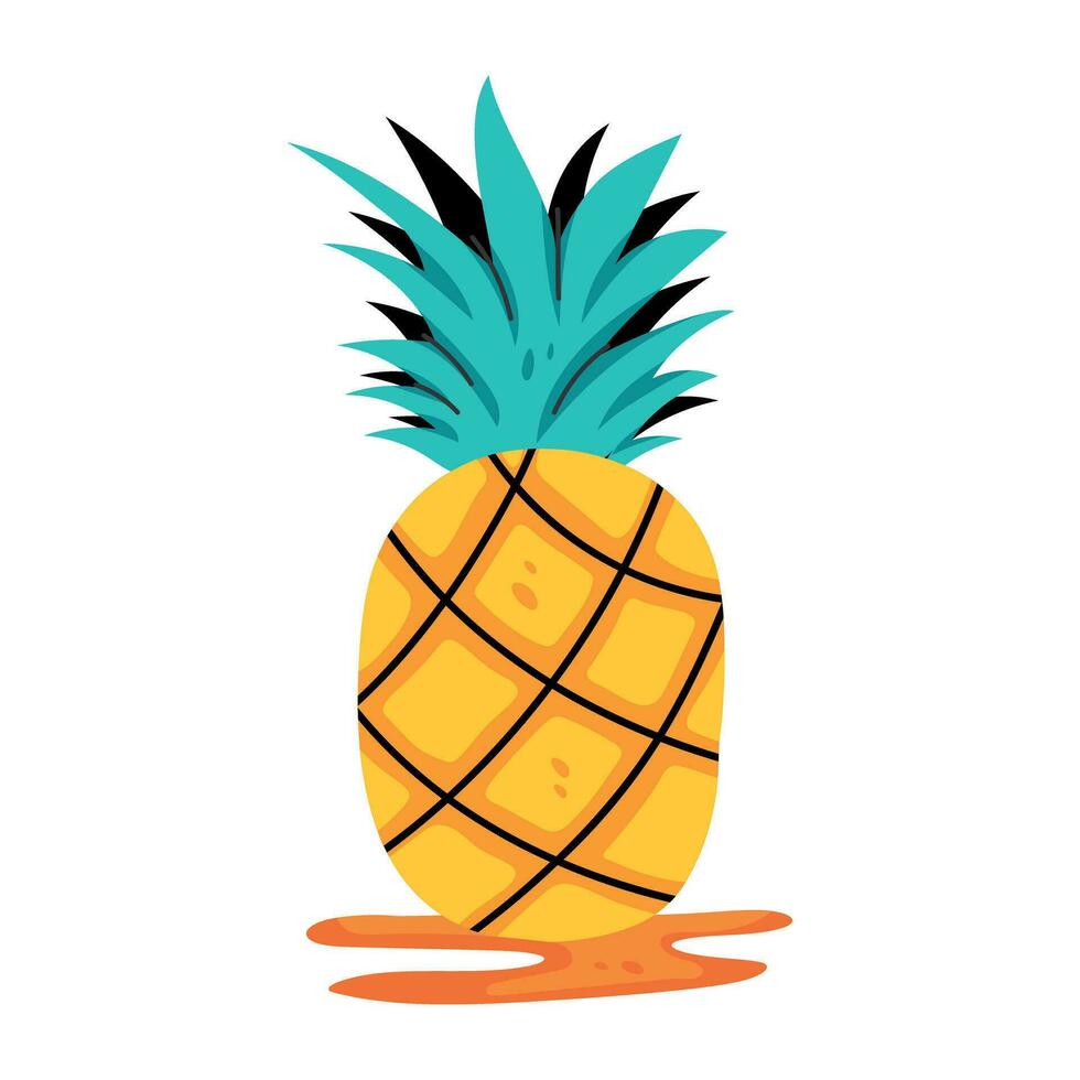 trendige Ananas-Konzepte vektor